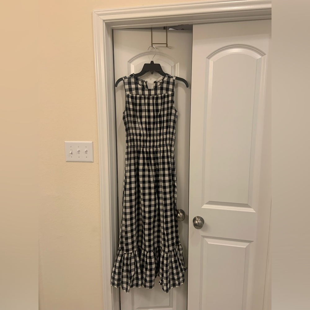 NWT a new day buffalo plaid midi dress. Size S.